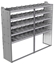 20-8872-5 Square back shelf unit 84"Wide x 18.5"Deep x 72"High with 5 shelves