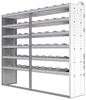 20-8872-6 Square back shelf unit 84"Wide x 18.5"Deep x 72"High with 6 shelves