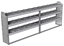 20-9136-3 Square back shelf unit 96"Wide x 11.5"Deep x 36"High with 3 shelves