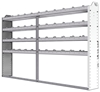 20-9158-4 Square back shelf unit 96"Wide x 11.5"Deep x 58"High with 4 shelves