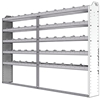 20-9163-5 Square back shelf unit 96"Wide x 11.5"Deep x 63"High with 5 shelves