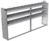 20-9348-3 Square back shelf unit 96"Wide x 13.5"Deep x 48"High with 3 shelves