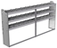 20-9348-3 Square back shelf unit 96"Wide x 13.5"Deep x 48"High with 3 shelves