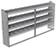 20-9348-4 Square back shelf unit 96"Wide x 13.5"Deep x 48"High with 4 shelves