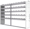 20-9563-5 Square back shelf unit 96"Wide x 15.5"Deep x 63"High with 5 shelves