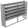 20-9863-5 Square back shelf unit 96"Wide x 18.5"Deep x 63"High with 5 shelves