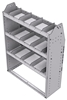 21-3348-3 Profiled back shelf unit 36"Wide x 13.5"Deep x 48"High with 3 shelves