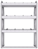 21-3348-3 Profiled back shelf unit 36"Wide x 13.5"Deep x 48"High with 3 shelves