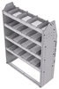 21-3348-4 Profiled back shelf unit 36"Wide x 13.5"Deep x 48"High with 4 shelves