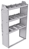 21-3358-3 Profiled back shelf unit 36"Wide x 13.5"Deep x 58"High with 3 shelves