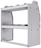 21-3536-2 Profiled back shelf unit 36"Wide x 15.5"Deep x 36"High with 2 shelves