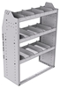21-3548-3 Profiled back shelf unit 36"Wide x 15.5"Deep x 48"High with 3 shelves