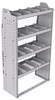 21-3563-4 Profiled back shelf unit 36"Wide x 15.5"Deep x 63"High with 4 shelves