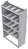 21-3563-4 Profiled back shelf unit 36"Wide x 15.5"Deep x 63"High with 4 shelves