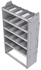 21-3563-5 Profiled back shelf unit 36"Wide x 15.5"Deep x 63"High with 5 shelves