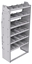 21-3572-6 Profiled back shelf unit 36"Wide x 15.5"Deep x 72"High with 6 shelves
