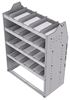 21-3848-4 Profiled back shelf unit 36"Wide x 18.5"Deep x 48"High with 4 shelves