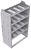 21-3858-4 Profiled back shelf unit 36"Wide x 18.5"Deep x 58"High with 4 shelves