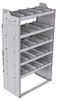 21-3863-5 Profiled back shelf unit 36"Wide x 18.5"Deep x 63"High with 5 shelves