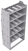 21-3872-5 Profiled back shelf unit 36"Wide x 18.5"Deep x 72"High with 5 shelves