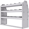 21-4336-3 Profiled back shelf unit 48"Wide x 13.5"Deep x 36"High with 3 shelves