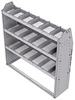 21-4348-3 Profiled back shelf unit 48"Wide x 13.5"Deep x 48"High with 3 shelves