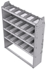 21-4358-4 Profiled back shelf unit 48"Wide x 13.5"Deep x 58"High with 4 shelves