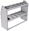 21-4536-2 Profiled back shelf unit 48"Wide x 15.5"Deep x 36"High with 2 shelves