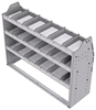 21-4536-3 Profiled back shelf unit 48"Wide x 15.5"Deep x 36"High with 3 shelves