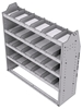 21-4548-4 Profiled back shelf unit 48"Wide x 15.5"Deep x 48"High with 4 shelves