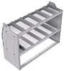 21-4836-2 Profiled back shelf unit 48"Wide x 18.5"Deep x 36"High with 2 shelves