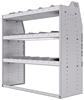 21-4848-3 Profiled back shelf unit 48"Wide x 18.5"Deep x 48"High with 3 shelves