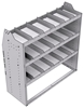 21-4848-3 Profiled back shelf unit 48"Wide x 18.5"Deep x 48"High with 3 shelves
