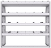 21-4848-4 Profiled back shelf unit 48"Wide x 18.5"Deep x 48"High with 4 shelves