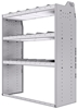 21-4858-3 Profiled back shelf unit 48"Wide x 18.5"Deep x 58"High with 3 shelves