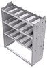 21-4858-3 Profiled back shelf unit 48"Wide x 18.5"Deep x 58"High with 3 shelves