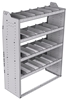 21-4863-4 Profiled back shelf unit 48"Wide x 18.5"Deep x 63"High with 4 shelves