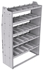 21-4872-5 Profiled back shelf unit 48"Wide x 18.5"Deep x 72"High with 5 shelves