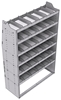 21-4872-6 Profiled back shelf unit 48"Wide x 18.5"Deep x 72"High with 6 shelves