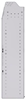 21-5358-4 Profiled back shelf unit 56"Wide x 13.5"Deep x 58"High with 4 shelves