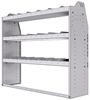 21-5548-3 Profiled back shelf unit 56"Wide x 15.5"Deep x 48"High with 3 shelves