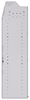 21-5558-3 Profiled back shelf unit 56"Wide x 15.5"Deep x 58"High with 3 shelves