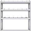 21-5558-3 Profiled back shelf unit 56"Wide x 15.5"Deep x 58"High with 3 shelves