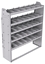 21-5563-5 Profiled back shelf unit 56"Wide x 15.5"Deep x 63"High with 5 shelves