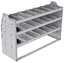 21-5836-3 Profiled back shelf unit 56"Wide x 18.5"Deep x 36"High with 3 shelves