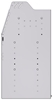 21-5836-3 Profiled back shelf unit 56"Wide x 18.5"Deep x 36"High with 3 shelves