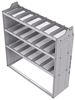 21-5858-3 Profiled back shelf unit 56"Wide x 18.5"Deep x 58"High with 3 shelves
