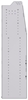 21-5872-6 Profiled back shelf unit 56"Wide x 18.5"Deep x 72"High with 6 shelves