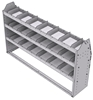 21-6336-3 Profiled back shelf unit 60"Wide x 13.5"Deep x 36"High with 3 shelves
