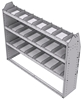 21-6348-3 Profiled back shelf unit 60"Wide x 13.5"Deep x 48"High with 3 shelves